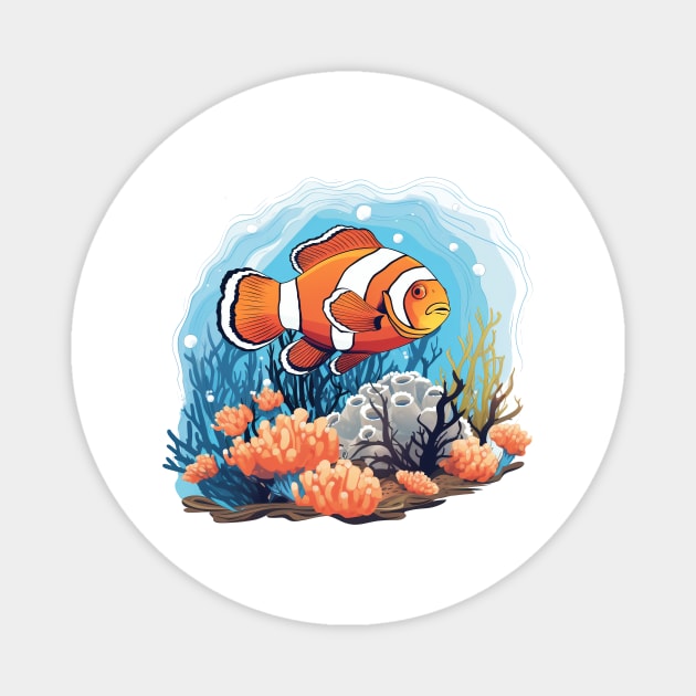 Clownfish Magnet by zooleisurelife